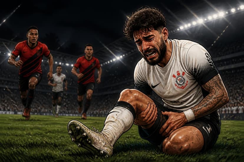 Yuri Alberto se lesiona e sai chorando no Corinthians