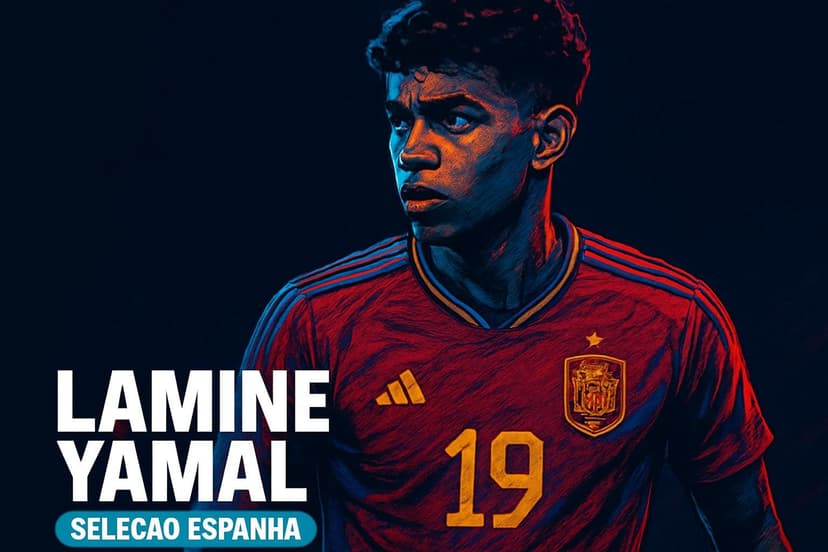 Lamine Yamal e a camisa 10 da Espanha na Copa