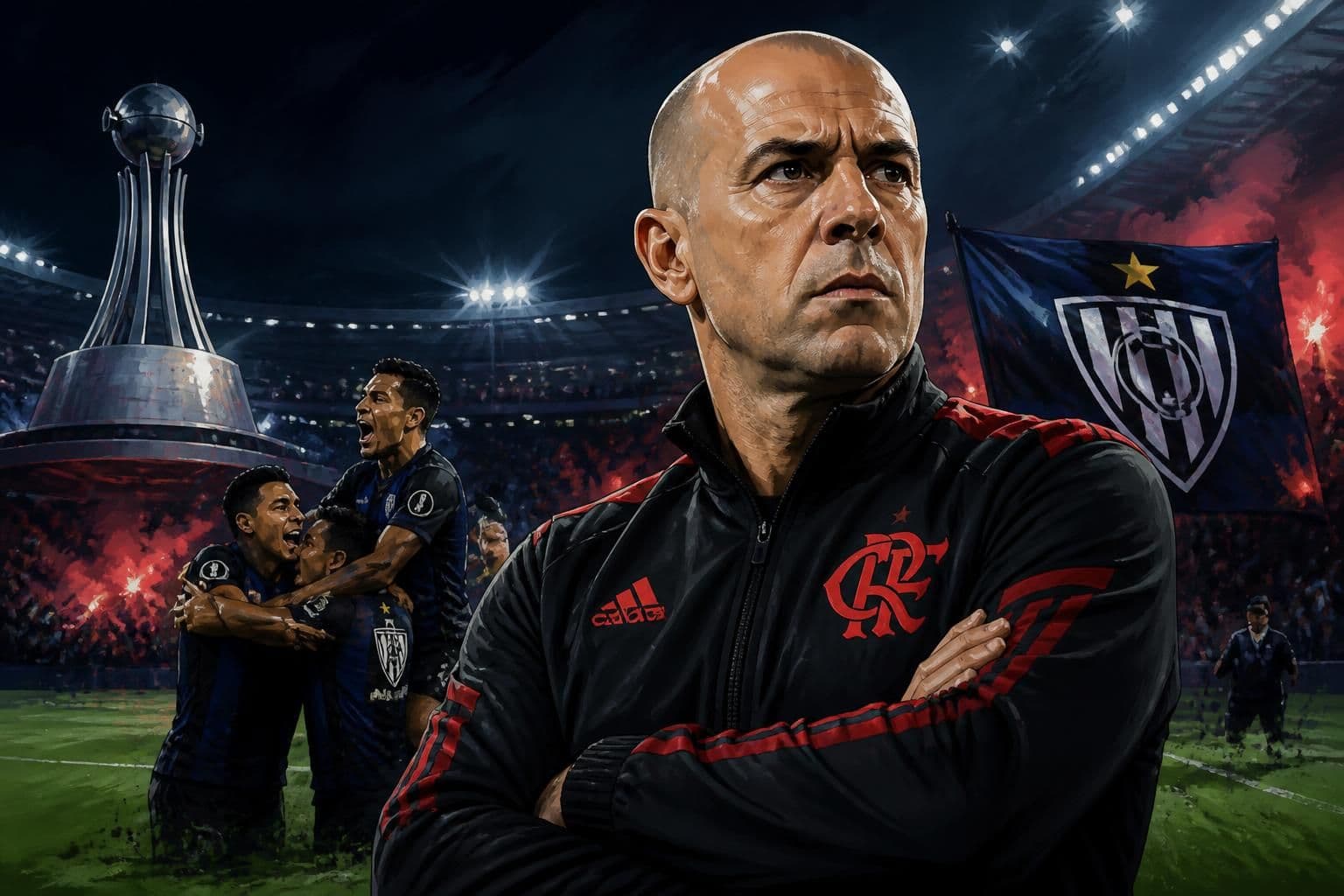 Conmebol multa Flamengo e Leonardo Jardim por atraso