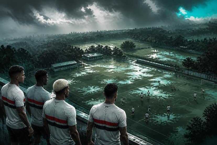 Chuvas alagam CT de Cotia e adiaram jogos da base do São Paulo