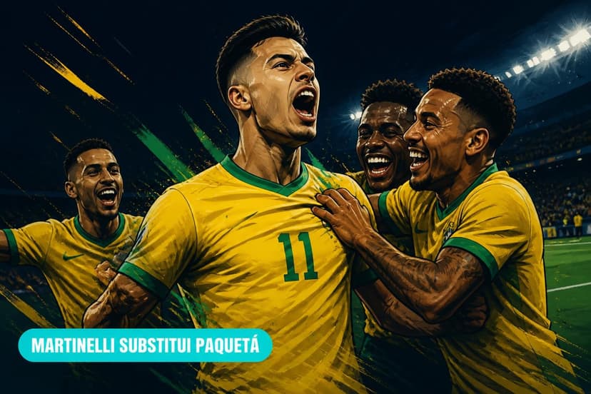Martinelli substitui Paquetá lesionado e deve ser titular contra a Noruega