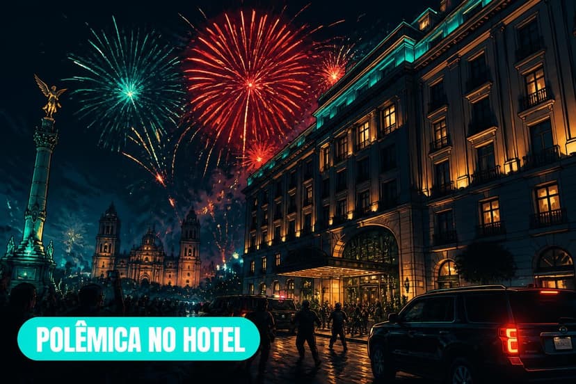 Torcida mexicana causa polêmica com foguetório em hotel do Equador