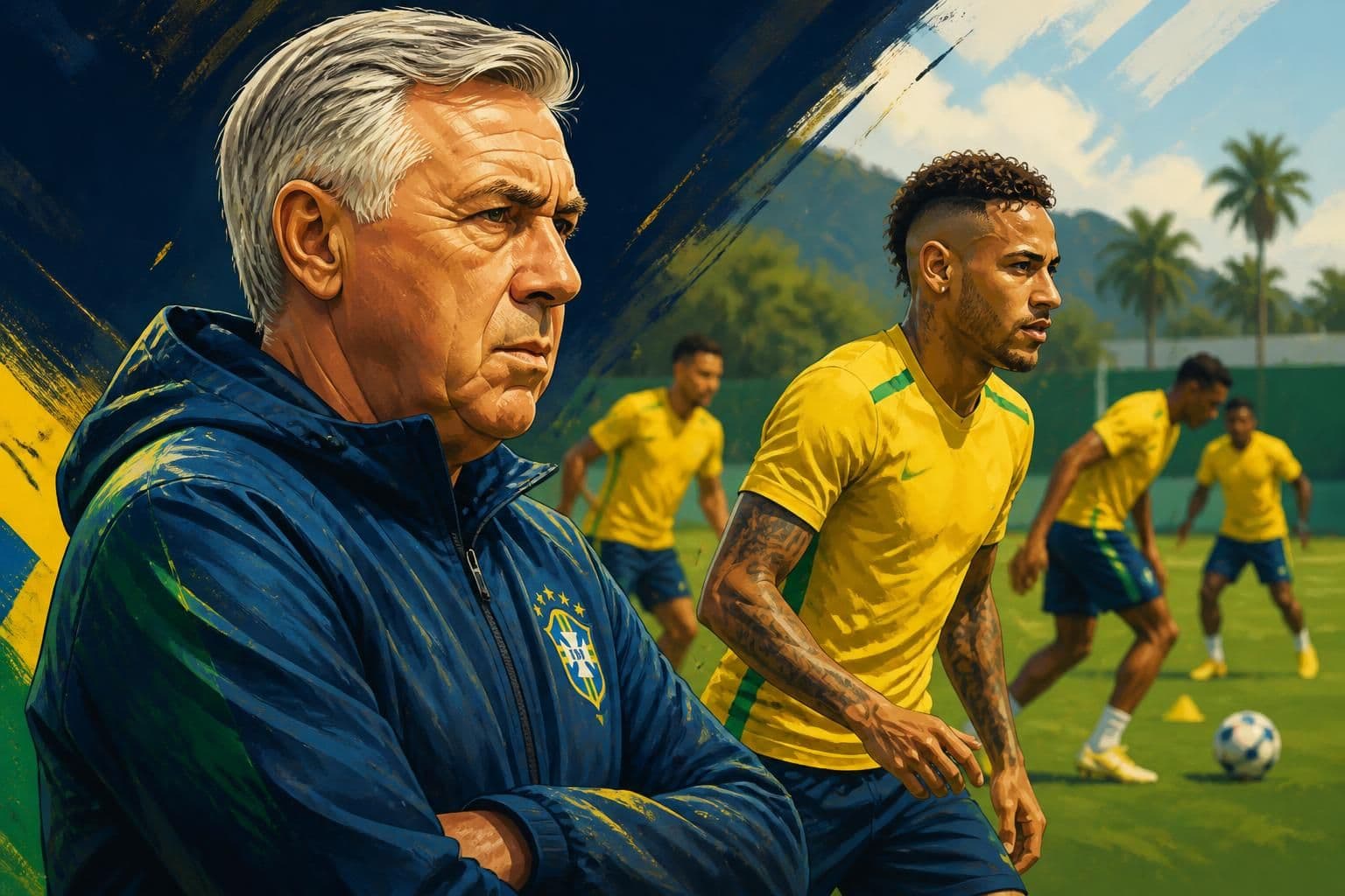 Ancelotti define escalação da Seleção Brasileira contra Austrália