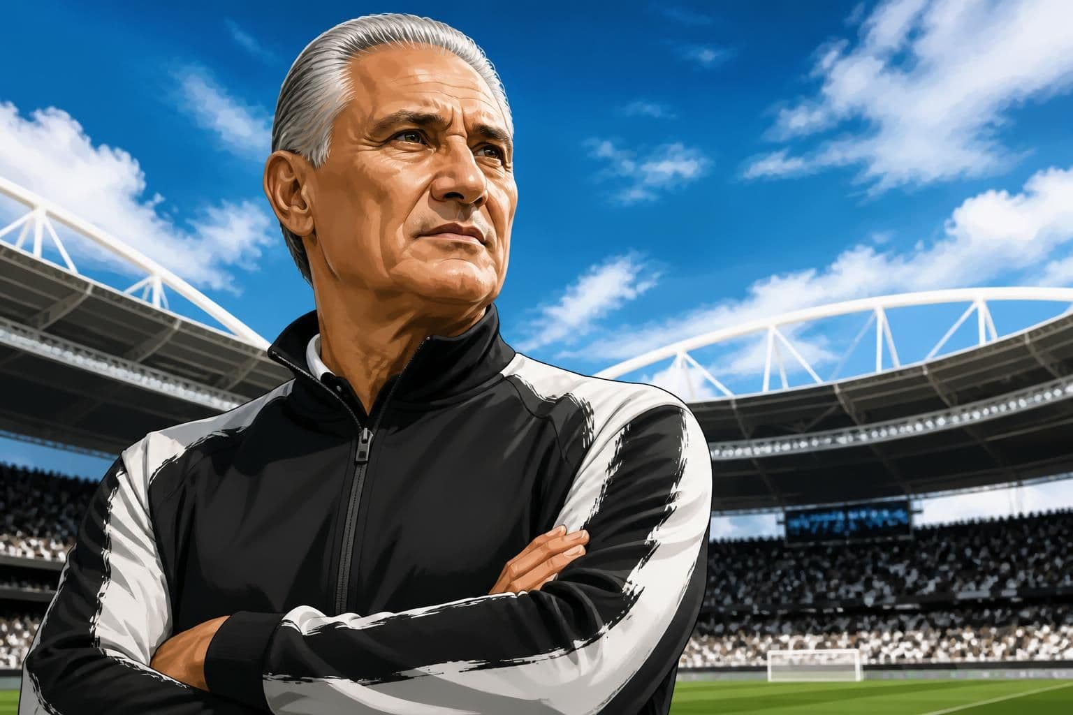 Tite é apresentado como novo técnico do Botafogo