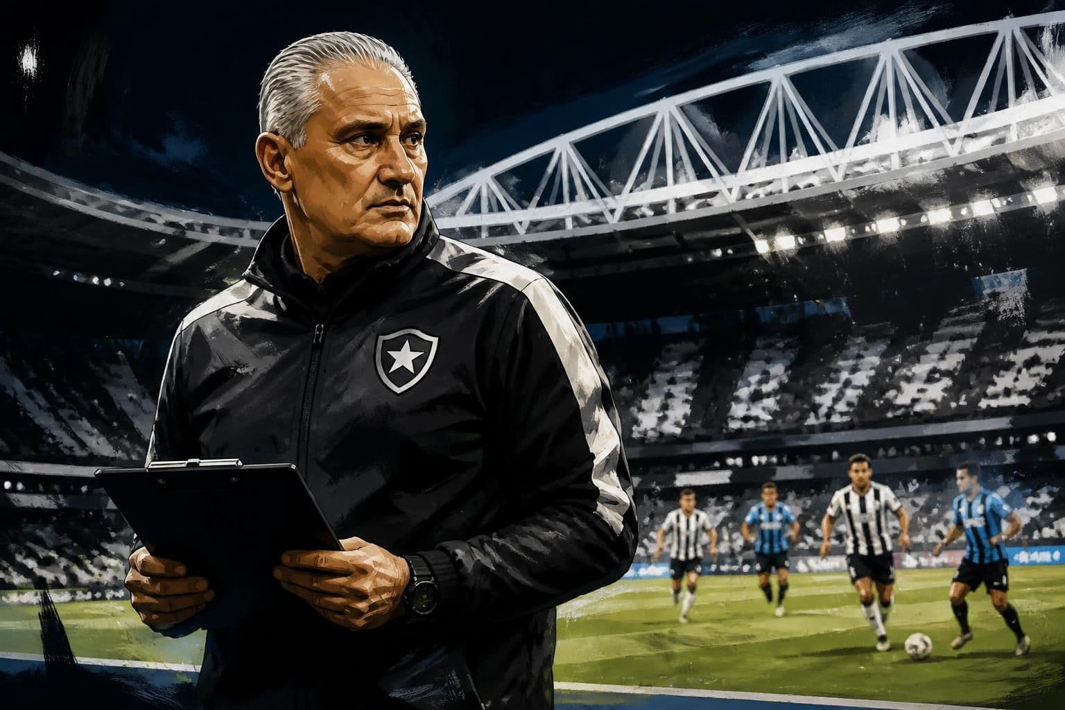 Tite estreia no Botafogo contra o Grêmio no Nilton Santos