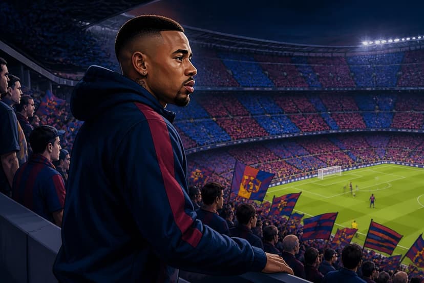 Gabriel Jesus vai ao Camp Nou antes de assinar com Barcelona