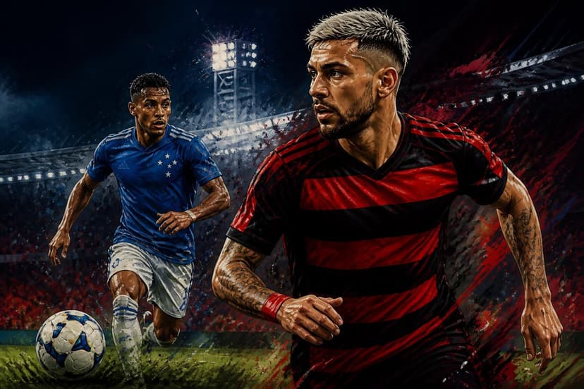 Flamengo e Cruzeiro disputam mercado de transferências