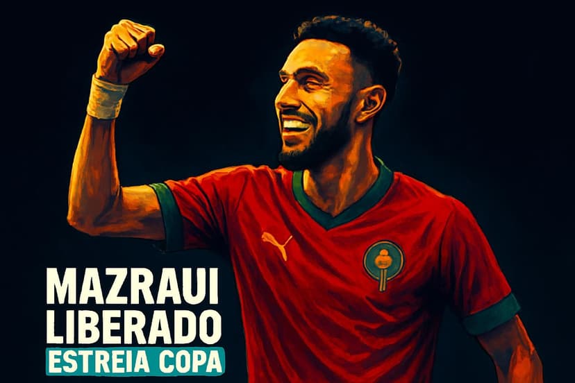 Mazraoui liberado para estreia contra o Brasil em 2026