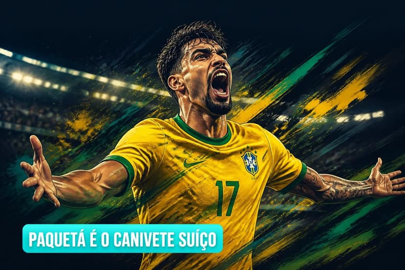 Paquetá se torna peça chave de Ancelotti na Seleção