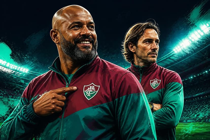 Marcão celebra vaga do Fluminense na Libertadores