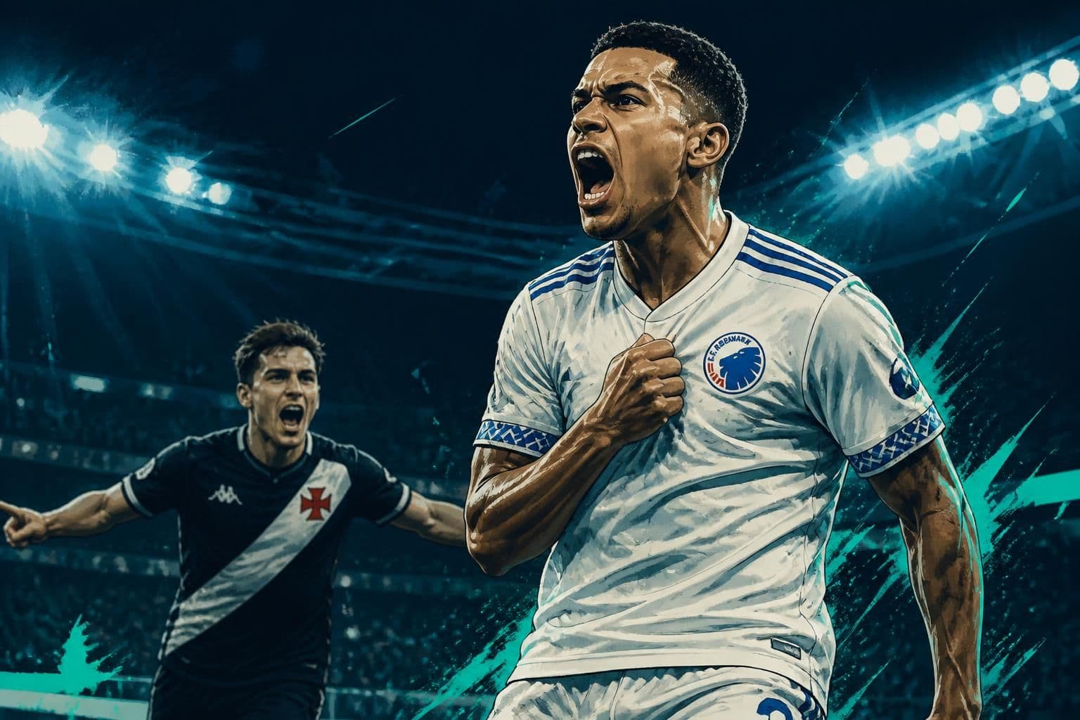 Zagueiro Gabriel Pereira brilha no Copenhagen e agita Vasco
