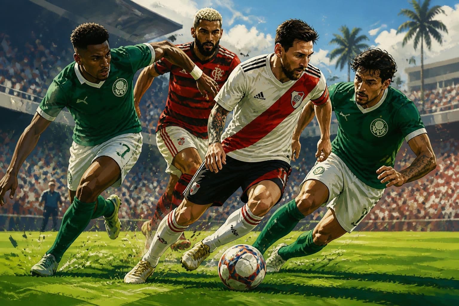 Palmeiras e Flamengo disputam torneio de Messi nos EUA