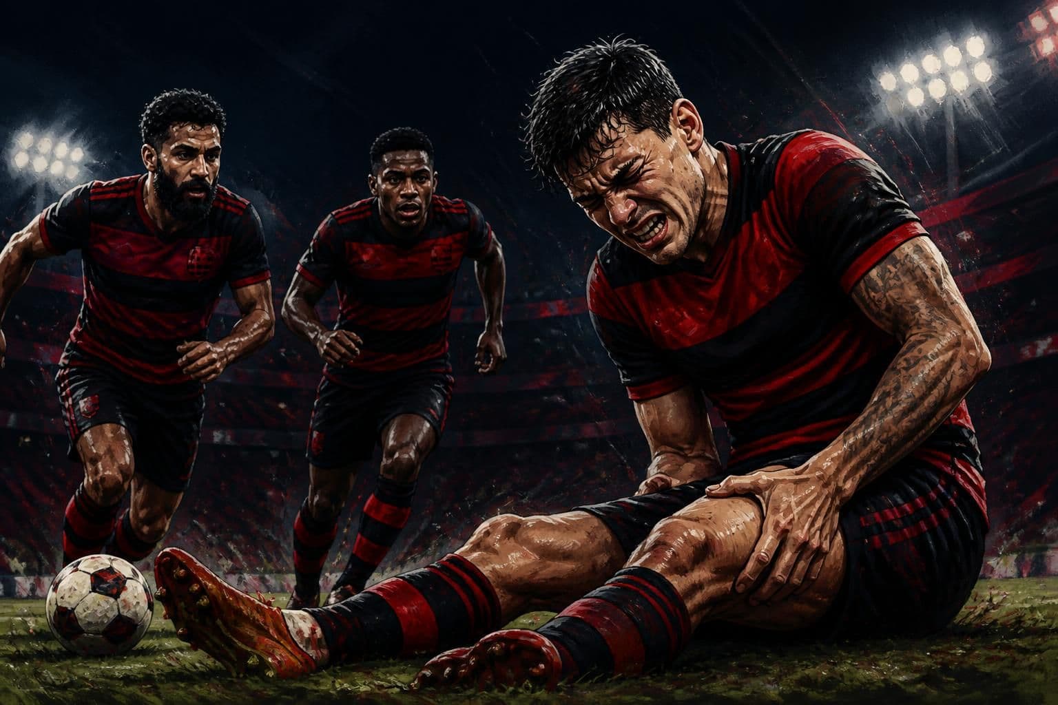 Ayrton Lucas tem lesão confirmada e desfalca o Flamengo