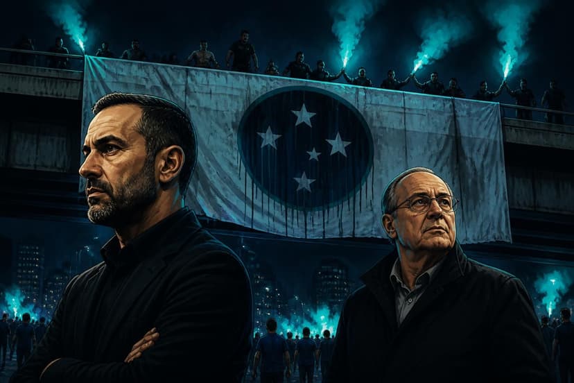 Protestos contra Cruzeiro e Artur Jorge tomam ruas de BH
