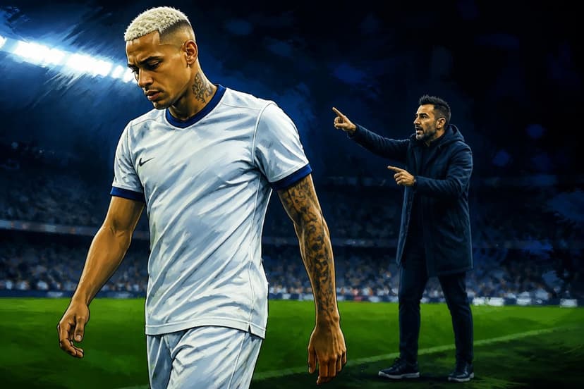 De Zerbi critica Richarlison e confirma afastamento no Tottenham