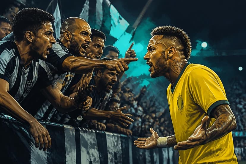 Neymar provoca Atlético-MG e vestiário reage com foco total