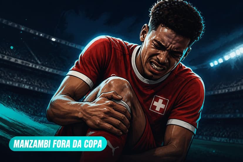 Manzambi se lesiona e fica fora de Suíça contra Colômbia