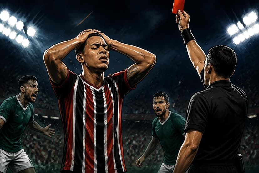 Osorio denunciado pelo STJD por expulsão no clássico com Palmeiras
