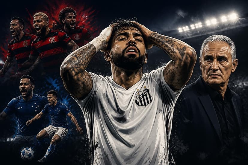 Gabigol em crise: queda de rendimento e futuro incerto no Santos