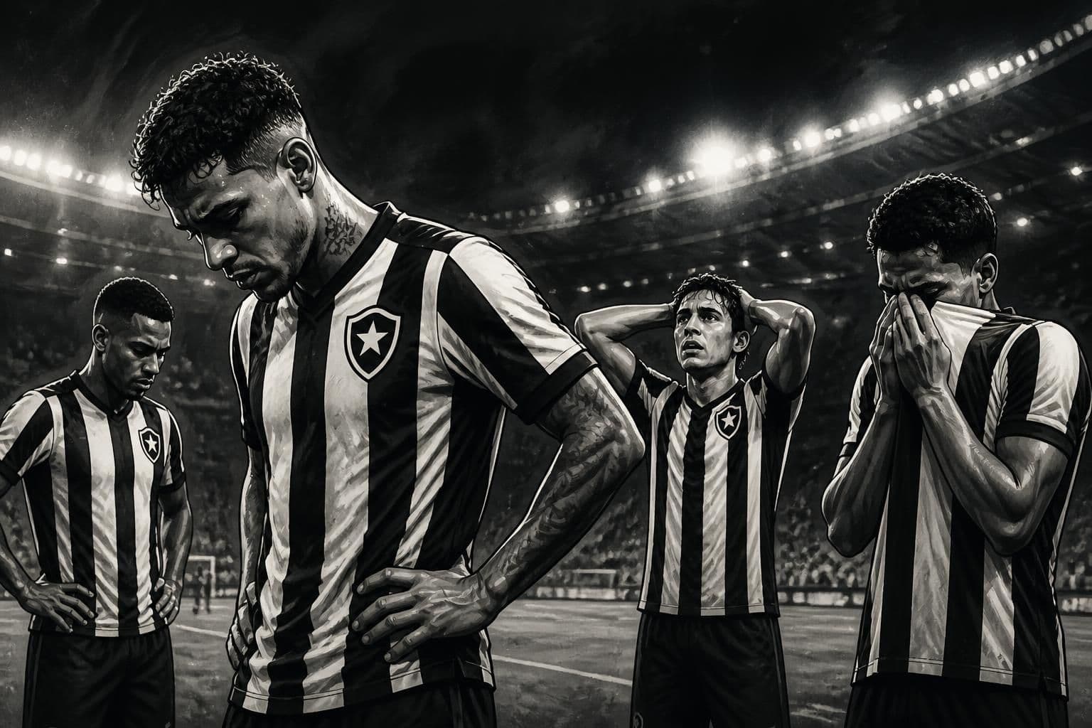 Botafogo perde eficiência e corre risco no Brasileirão pós-Copa