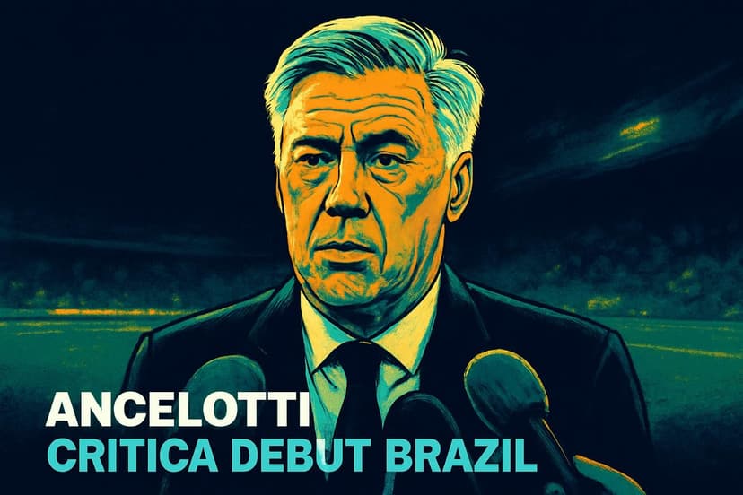 Ancelotti critica ansiedade do Brasil no 1º tempo vs Marrocos