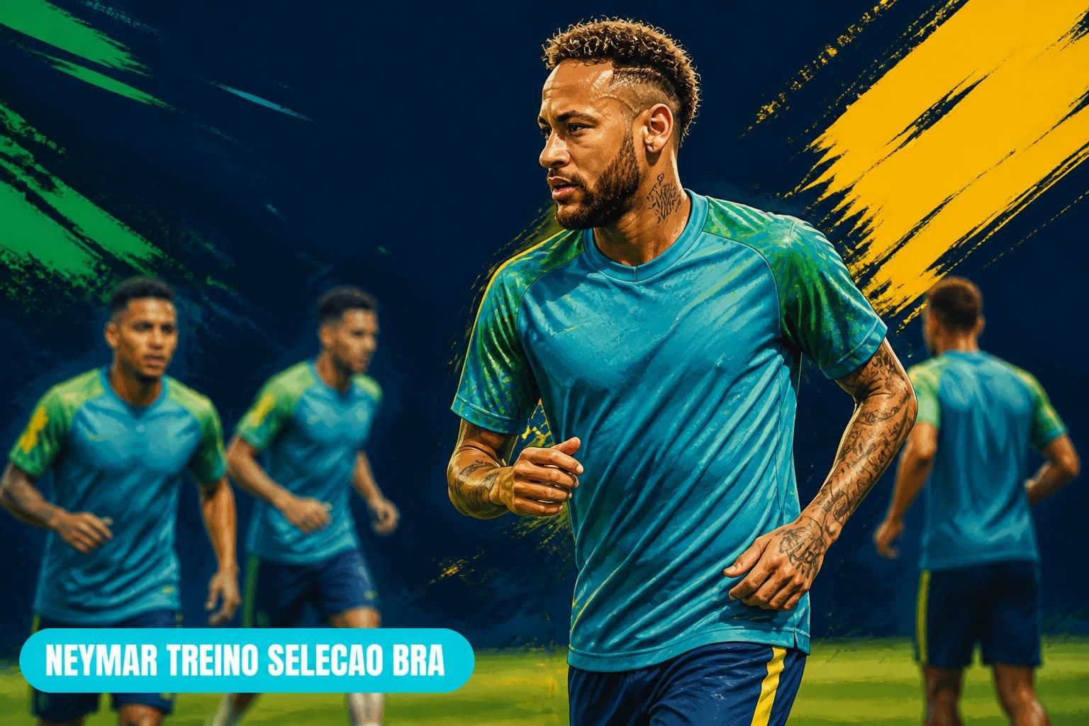 Neymar recupera-se da panturrilha; impraticidade de prazo na Copa