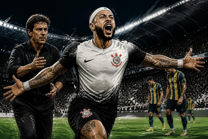 Memphis Depay decide e garante Corinthians nas quartas