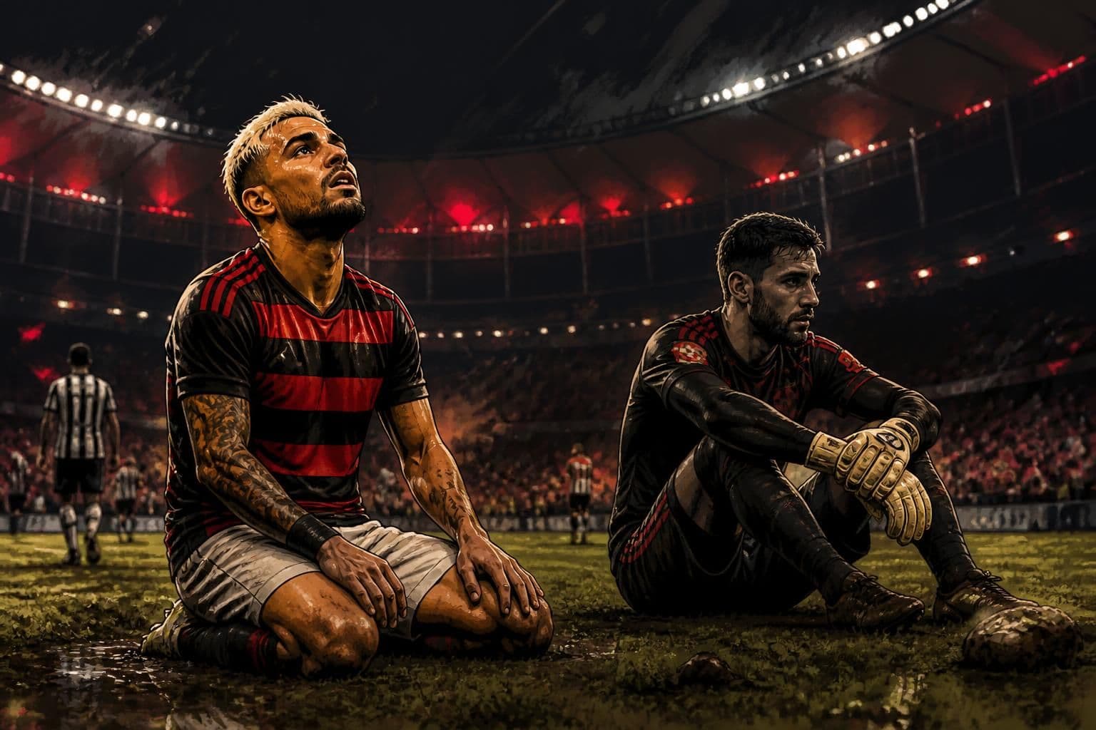 Rossi e Arrascaeta criticam gramado do Maracanã