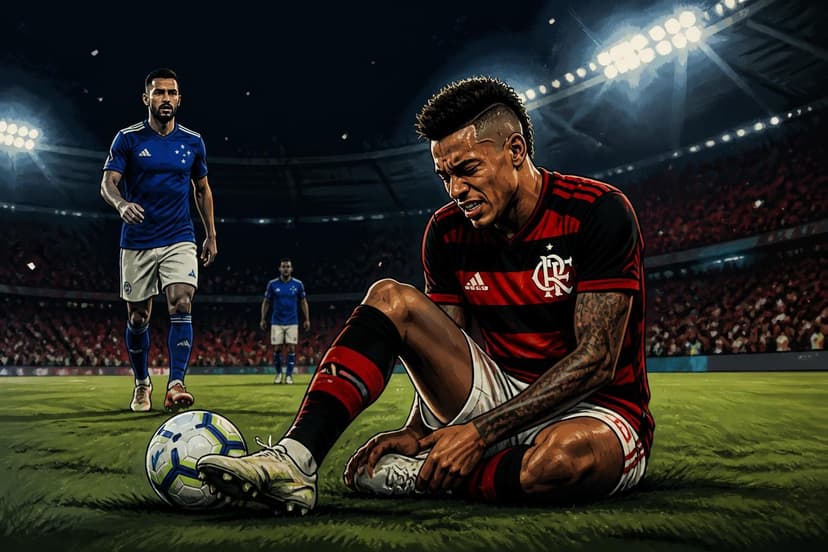 Bruno Henrique valoriza empate e revela lesão no tornozelo
