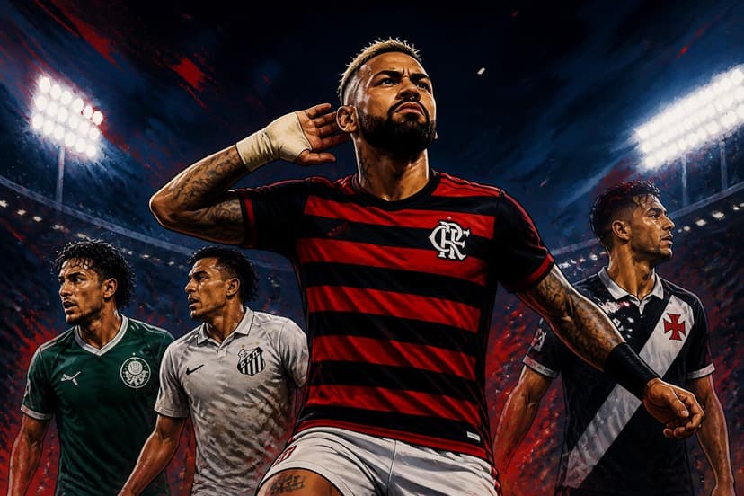 Flamengo encosta no Palmeiras na briga pelo título