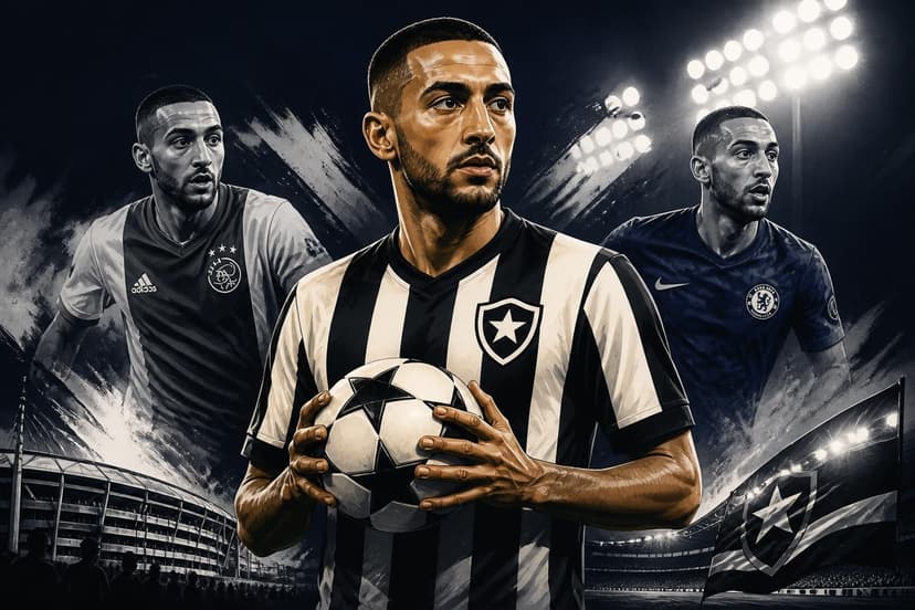Botafogo anuncia contratação de Ziyech, ex-Ajax e Chelsea