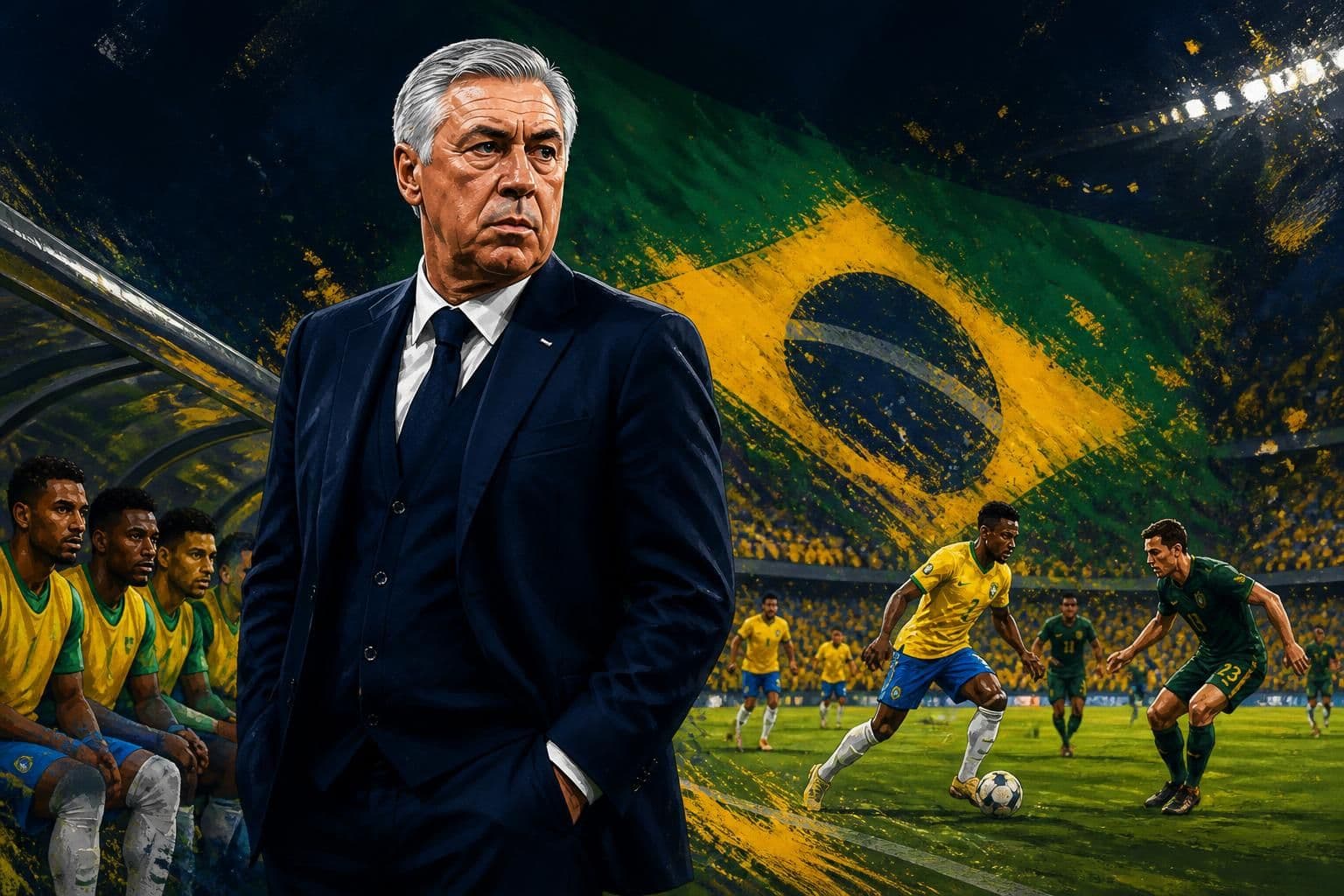 Ancelotti inicia reconstrução da Seleção Brasileira contra Austrália
