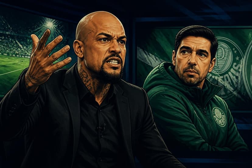 Felipe Melo critica Abel Ferreira após empate do Palmeiras