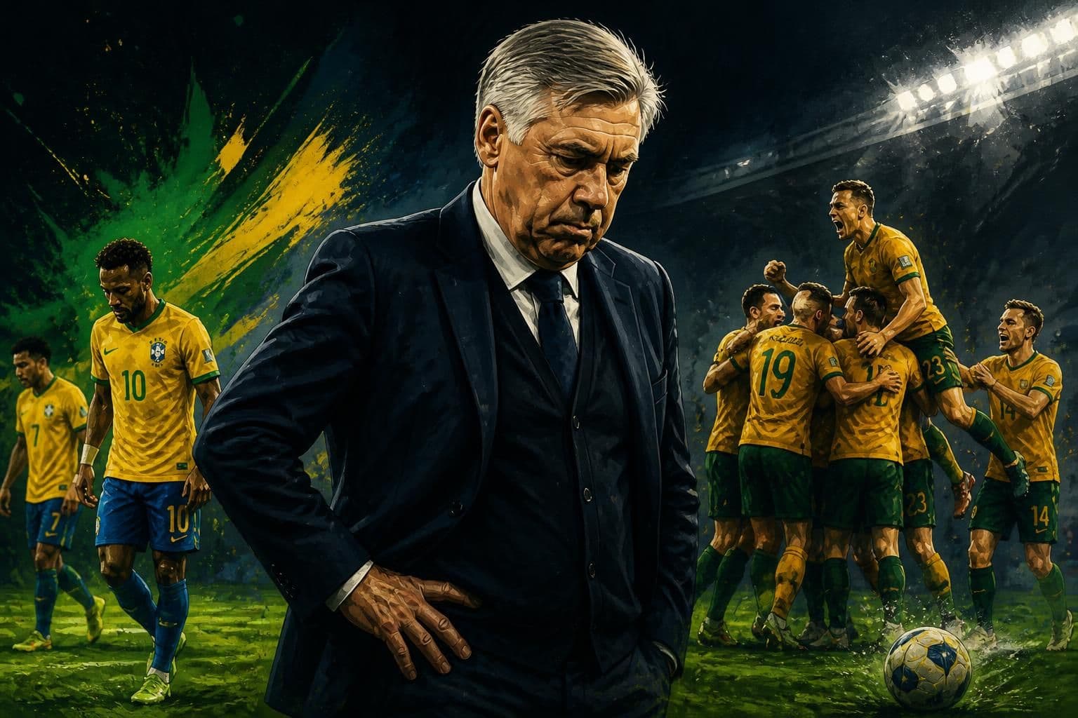 Brasil empata com Austrália e gera crise em Ancelotti