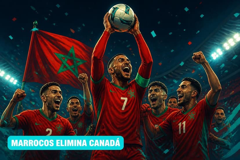 Marrocos vence Canadá por 3 a 0 e avança nas oitavas