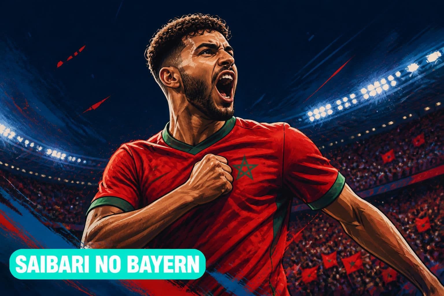 Saibari brilha no Marrocos e fecha com Bayern Munich
