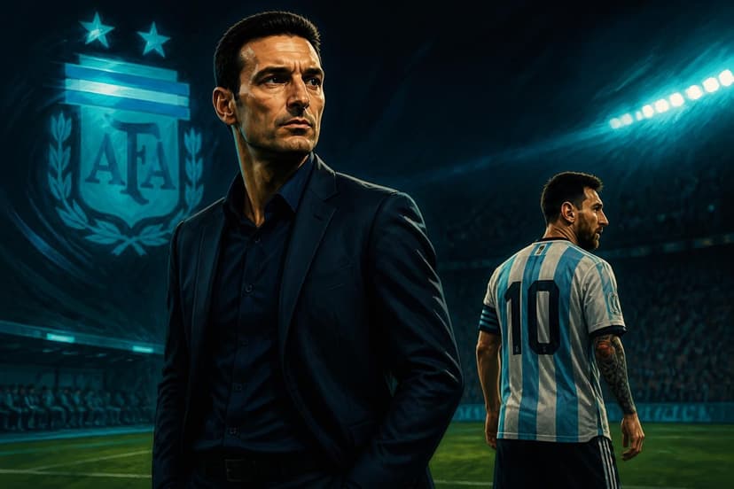 Argentina renova Scaloni após saída de Messi