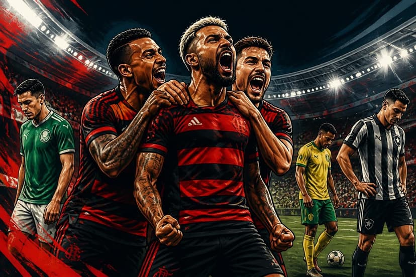Flamengo provoca Palmeiras e busca encurtar distância no Brasileirão
