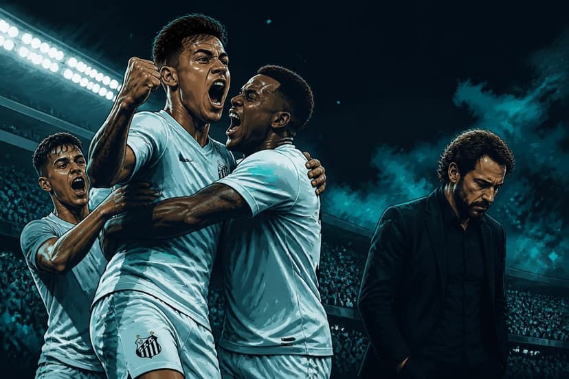 Atlético-MG perde para o Santos e vê sonho da Sul-Americana acabar