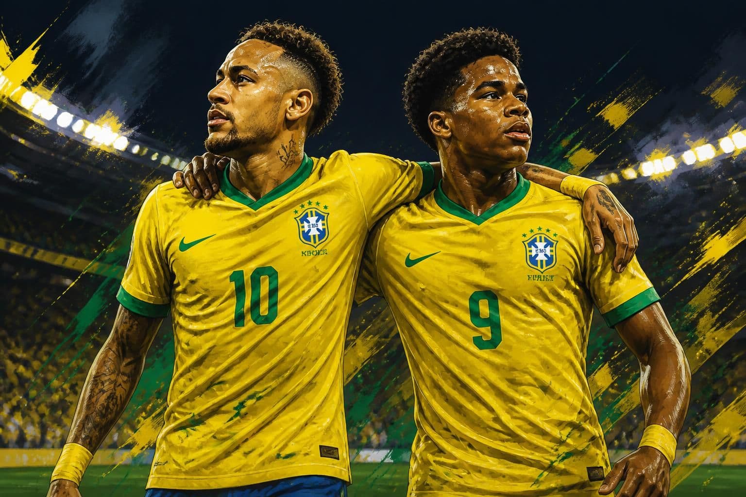 Raphinha assume camisa 10 e Endrick a 9 na Seleção