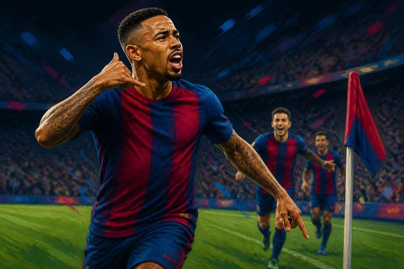 Gabriel Jesus brilha no Barcelona e ganha elogios