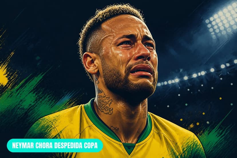 Neymar se despede das Copas com gol e choro após eliminação
