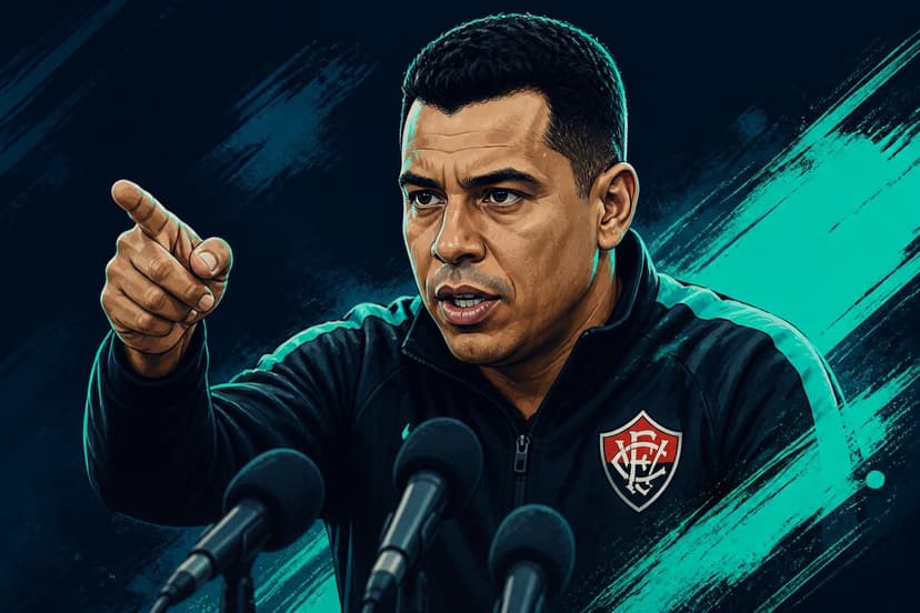 Jair Ventura provoca Athletico-PR após goleada do Vitória