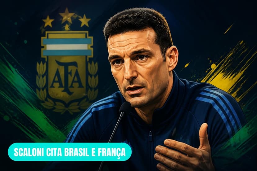 Scaloni cita Brasil e França como favoritas à Copa do Mundo 2026