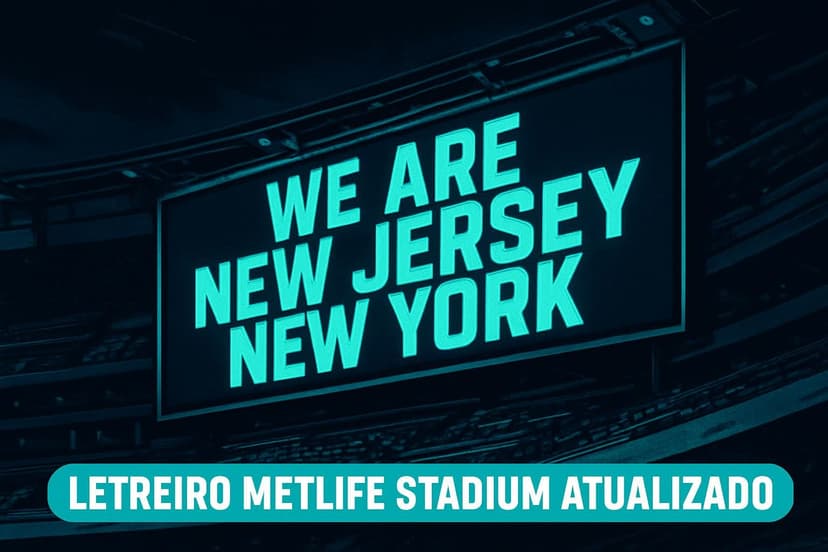 Confusão Nova Jersey ou Nova York muda letreiro no MetLife Stadium