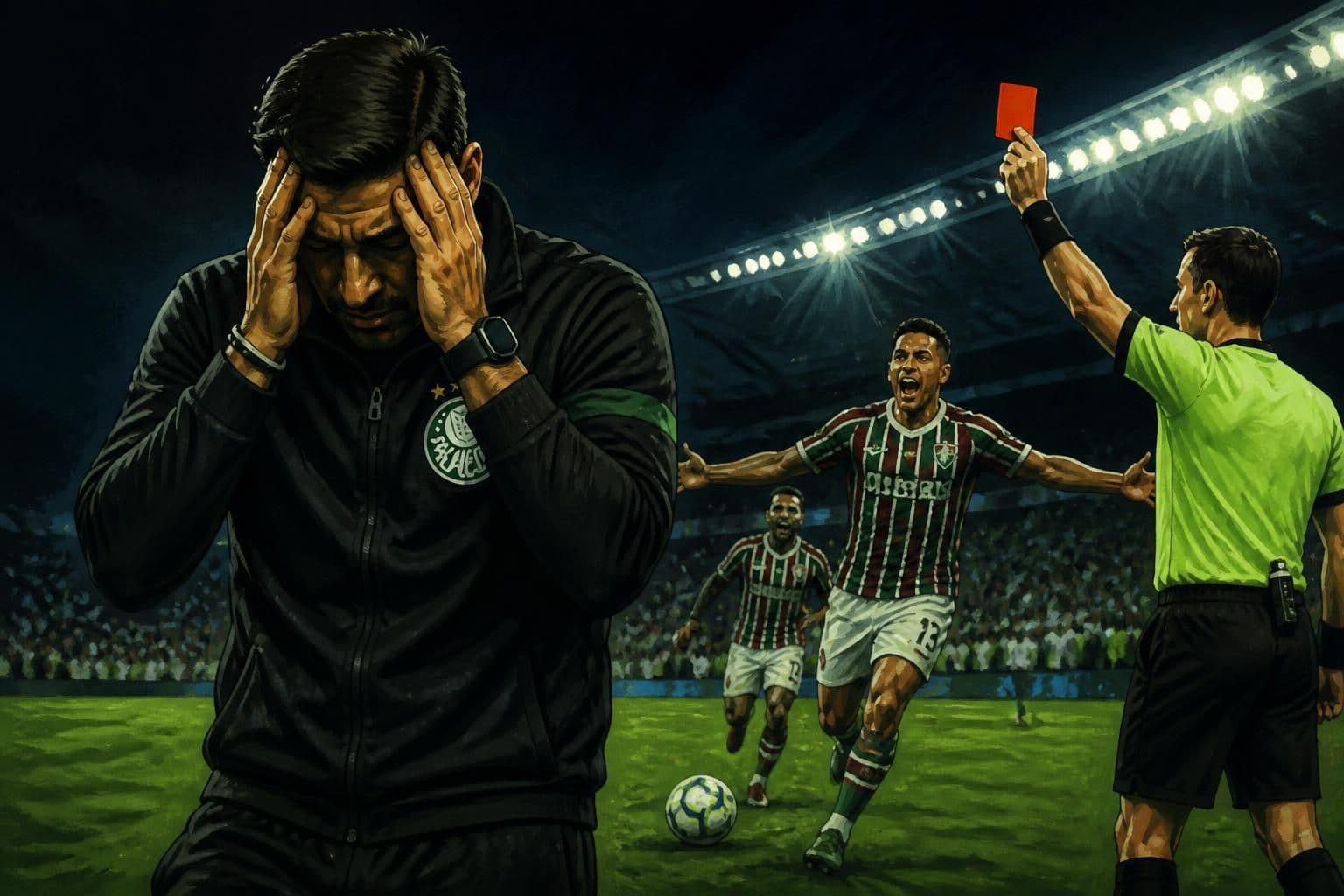 Abel Ferreira expulso e desfalca Palmeiras na semifinal da Libertadores