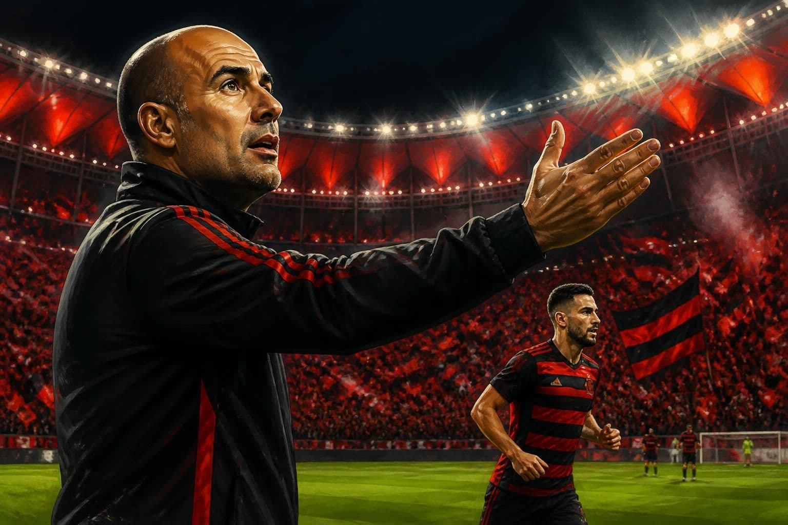 Jardim exalta apoio da torcida após expulsão no Flamengo