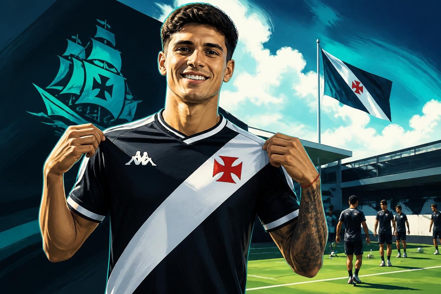 Vasco anuncia volante Santiago Sosa até 2029