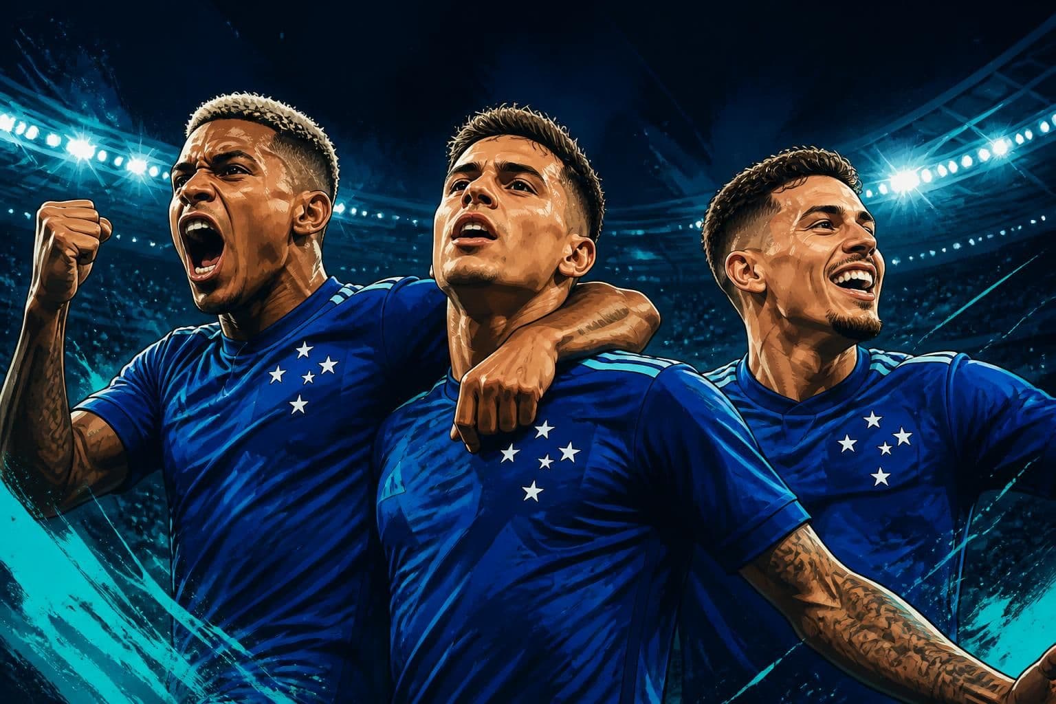 Cruzeiro oficializa três novos atacantes para o elenco