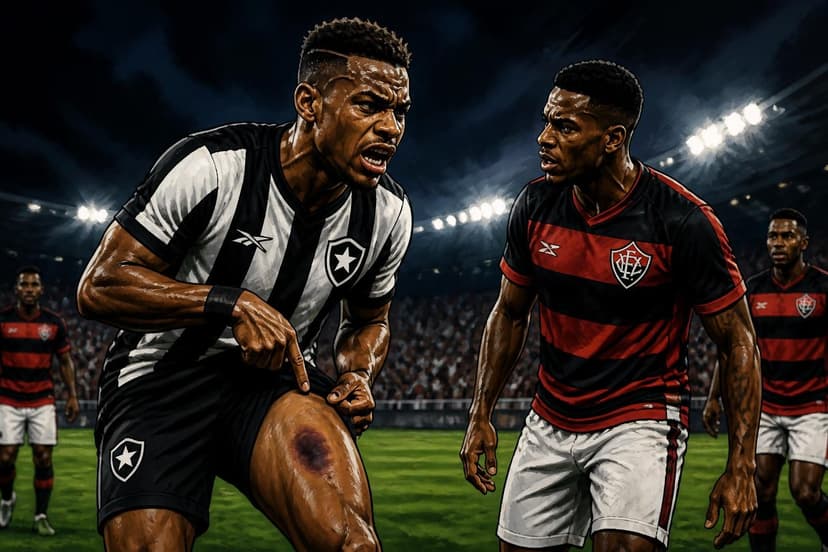 Júnior Santos critica arbitragem após derrota do Botafogo